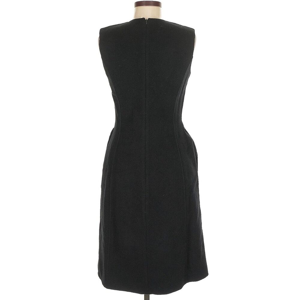 Façonnable Little Black Sleeveless Dress Women 6 EUR 38 V-Neck A-Line Pockets - Picture 4 of 9